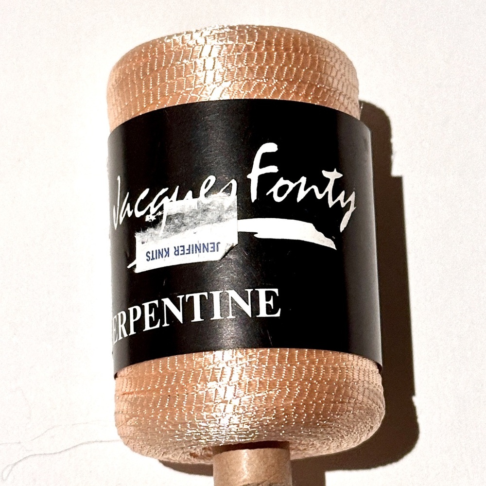 Jacques Fonty Serpentine Peach Ribbon Yarn